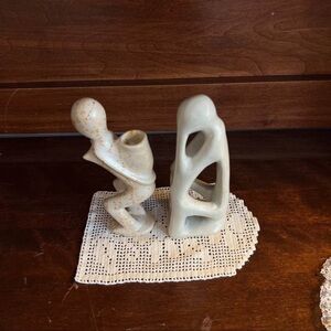 Organic Ceramic Sculptural Vases in Cream